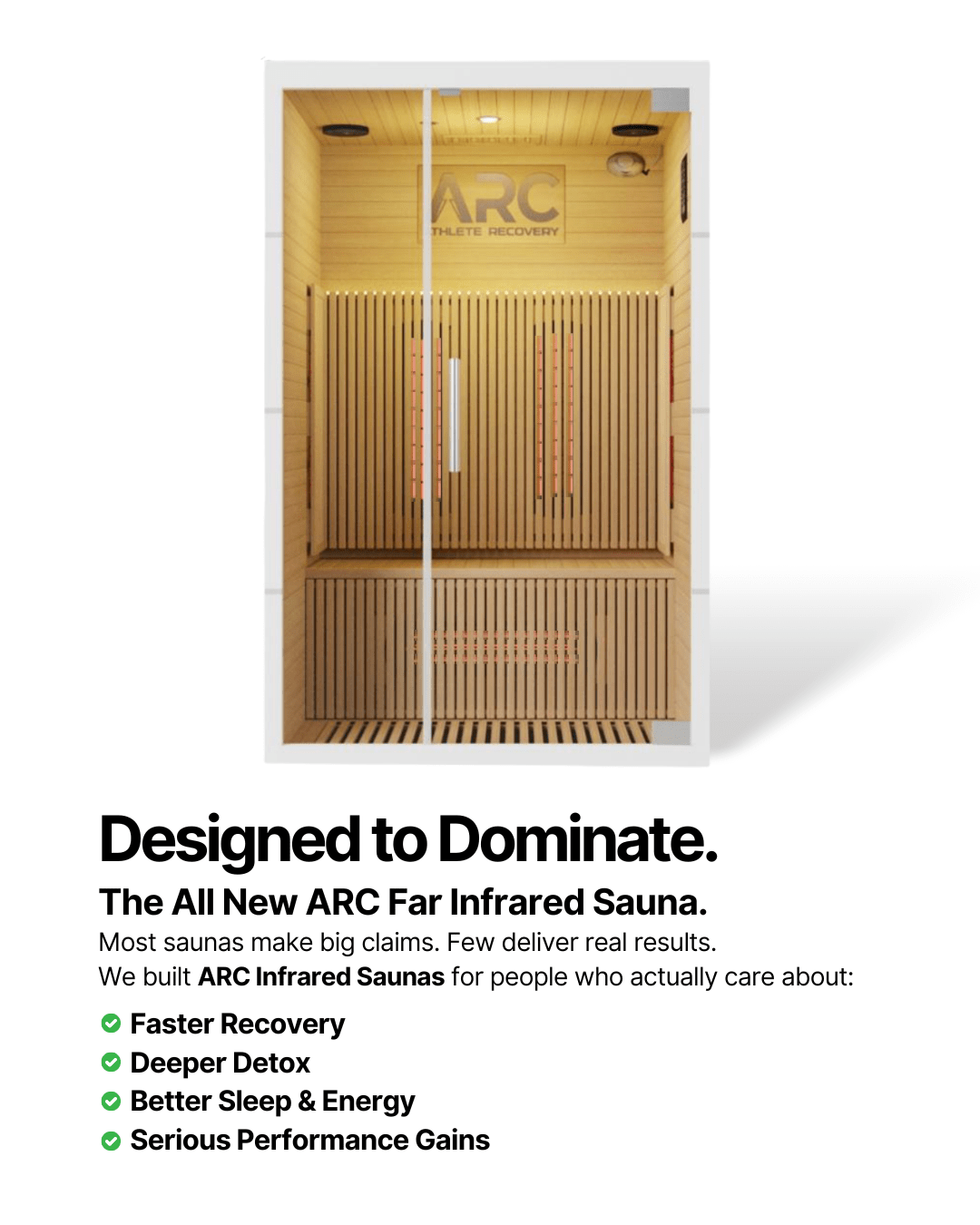 ARC Far Infrared Sauna (2 Person) - ARC - Athlete Recovery