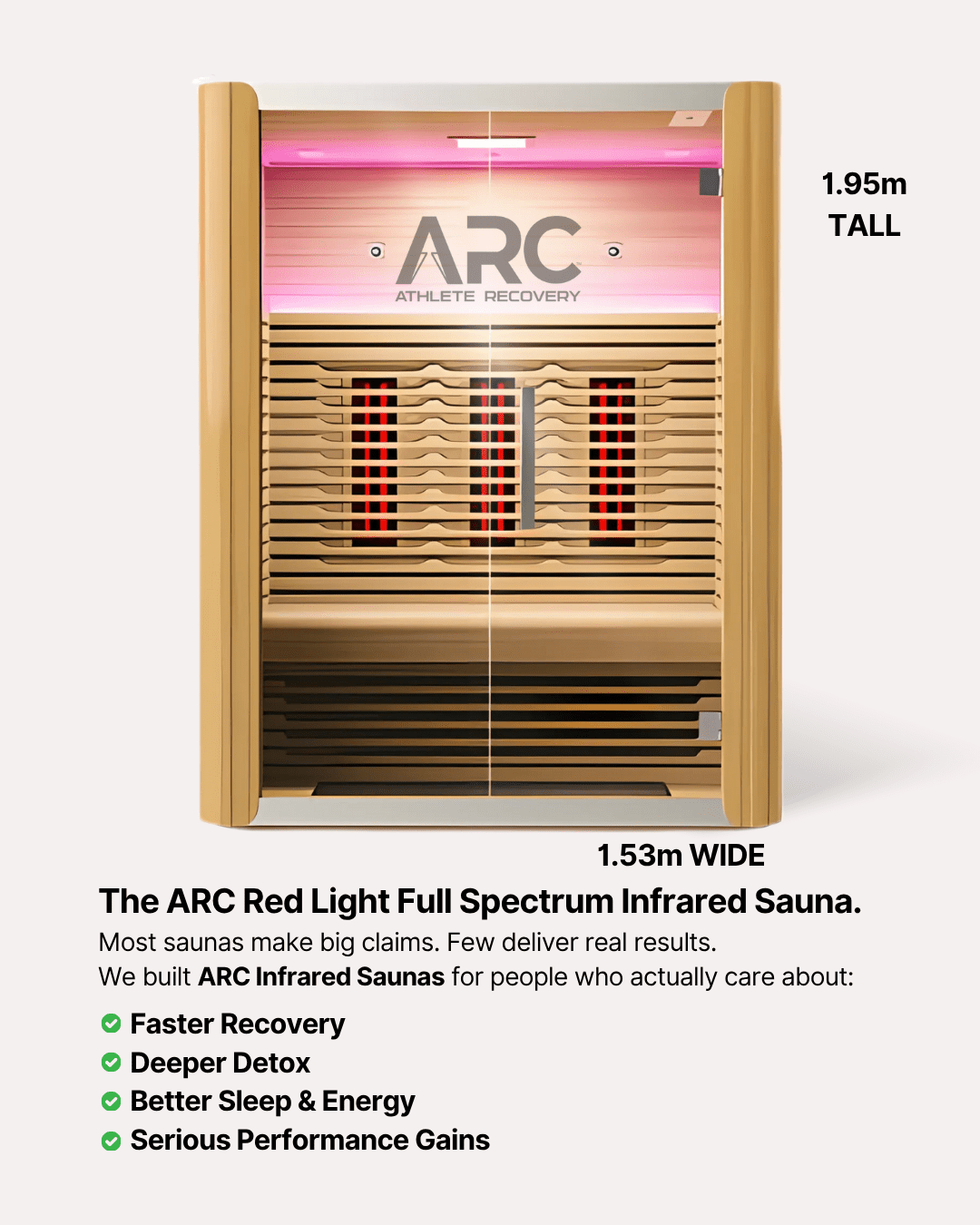 ARC Full Spectrum Infrared Sauna (3 person) - ARC - Athlete Recovery