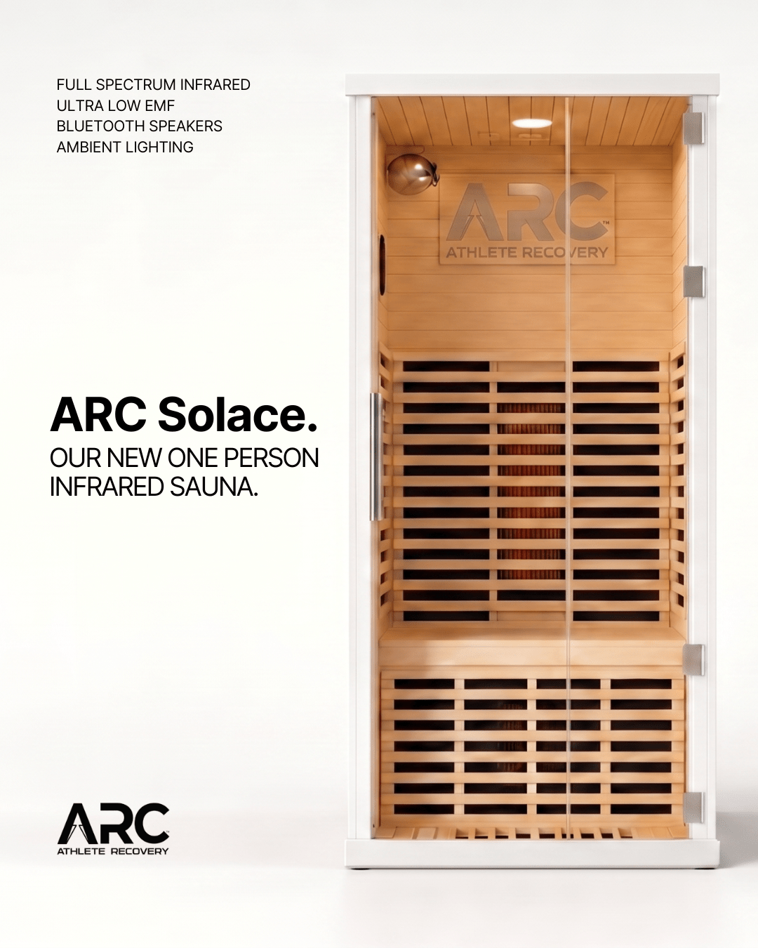 ARC Solace - One Person Infrared Sauna - ARC - Athlete Recovery