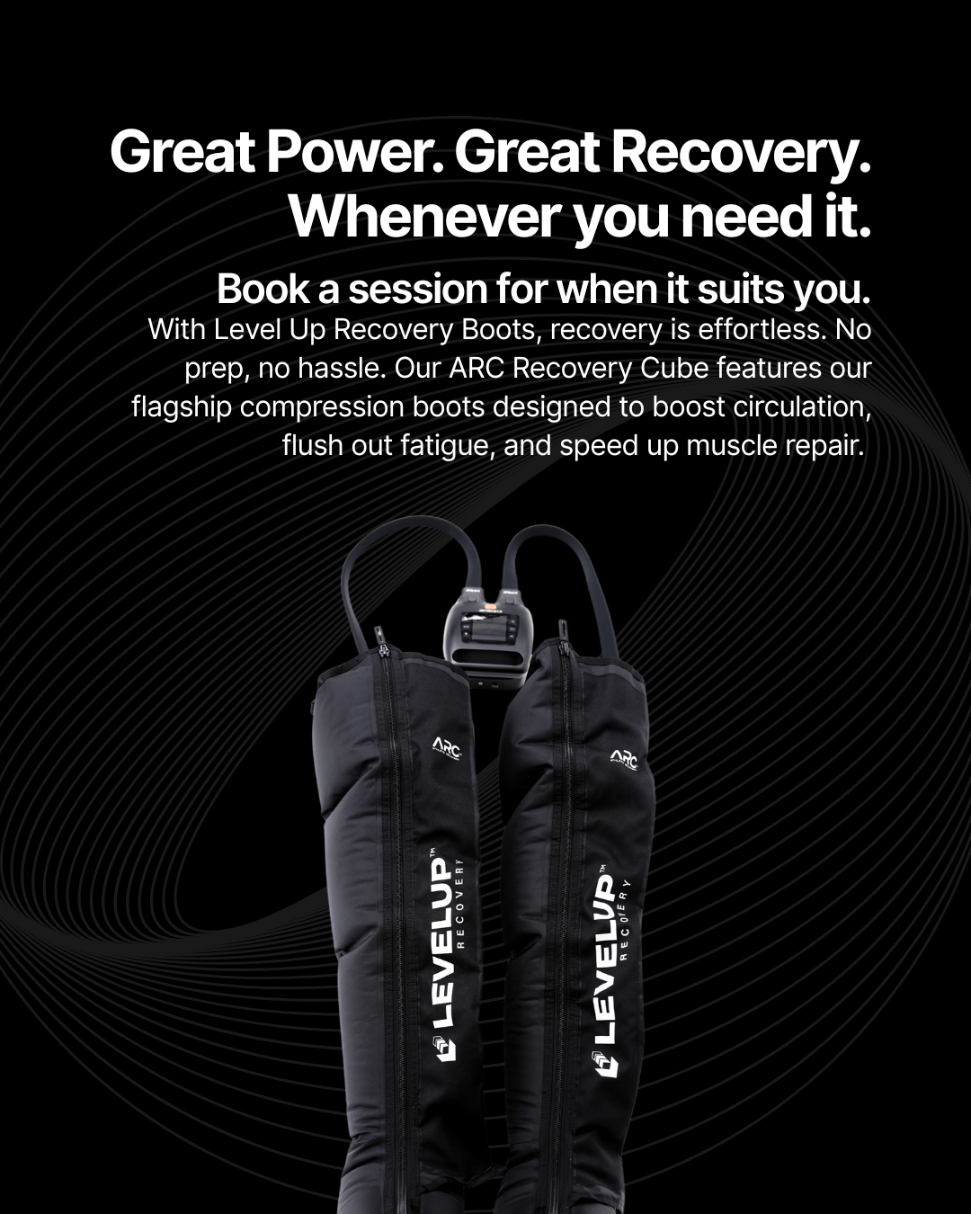 Recovery CUBE - Hive Club | Recovery Boots | Solo Session - ARC - Athlete Recovery