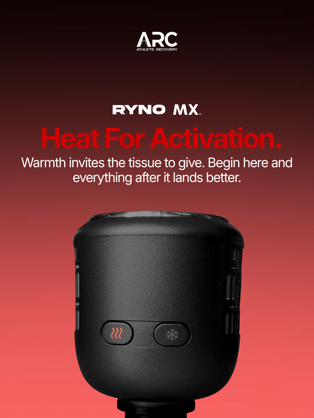 Ryno MX - Hot and Cold Massage Gun - ARC - Athlete Recovery